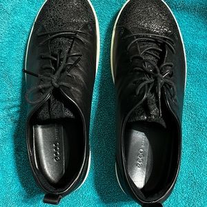 Ecco Black Leather Sneaker